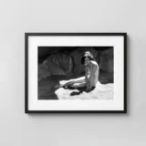 Seated Nude On Sand 1930 Photography Print