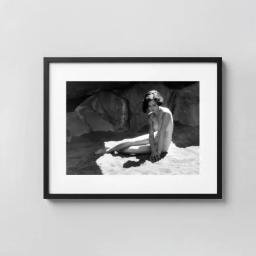 Seated Nude On Sand 1930 Photography Print