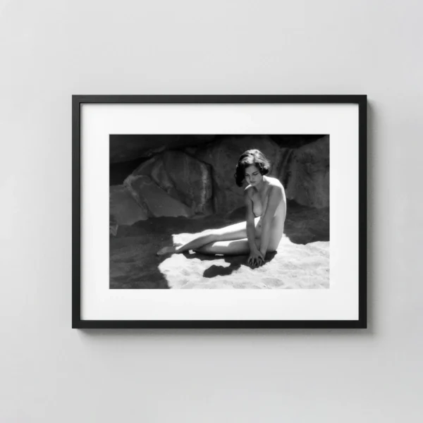 Seated Nude On Sand 1930 Photography Print