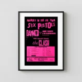 Sex Pistols, the Clash, Damned, Johnny Thunders "Anarchy in the UK" Tour Poster