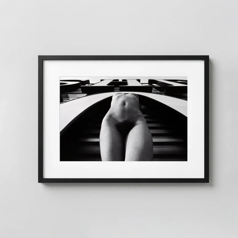 She Paris 1975 Nude displayed as a framed wall mockup