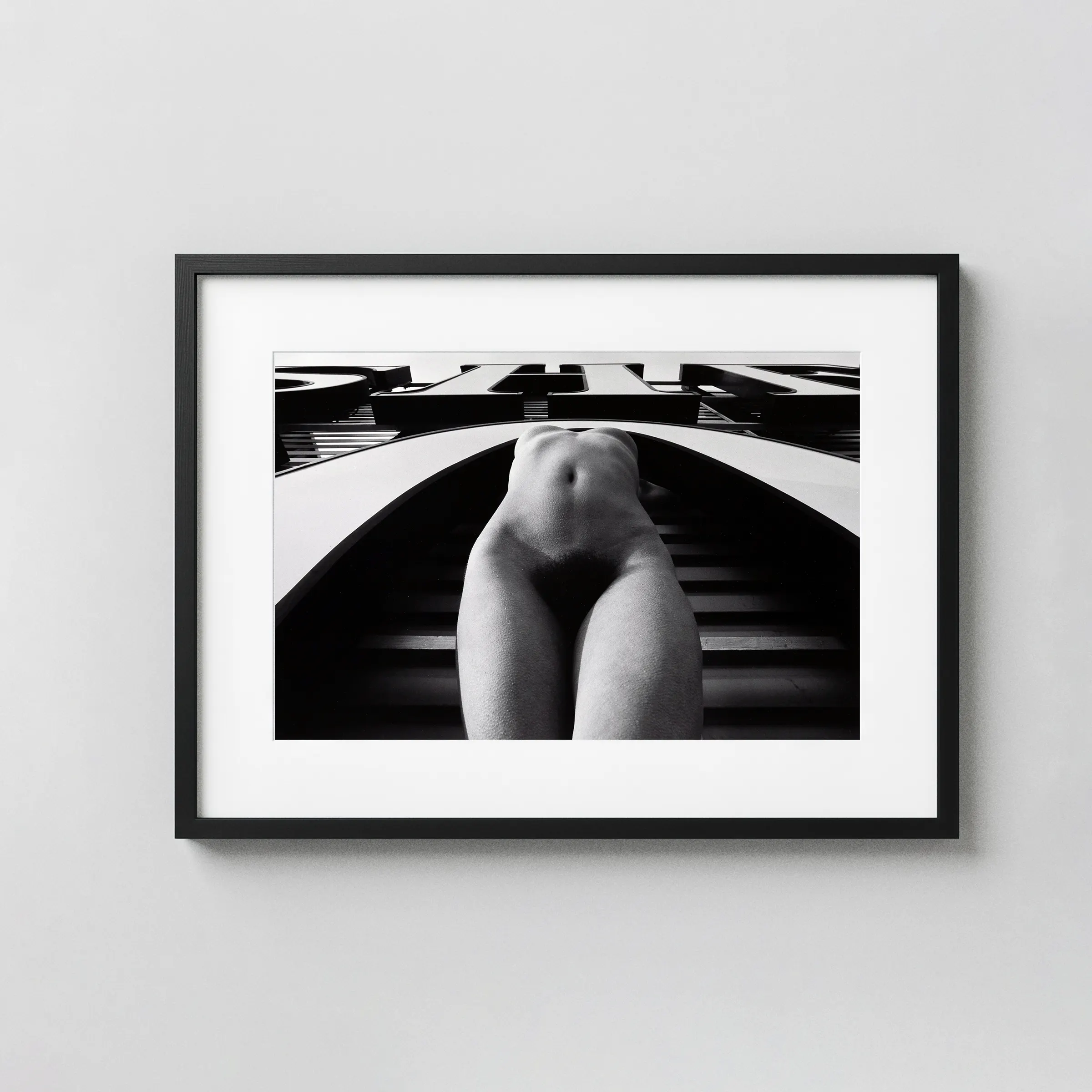 She Paris 1975 Nude displayed as a framed wall mockup