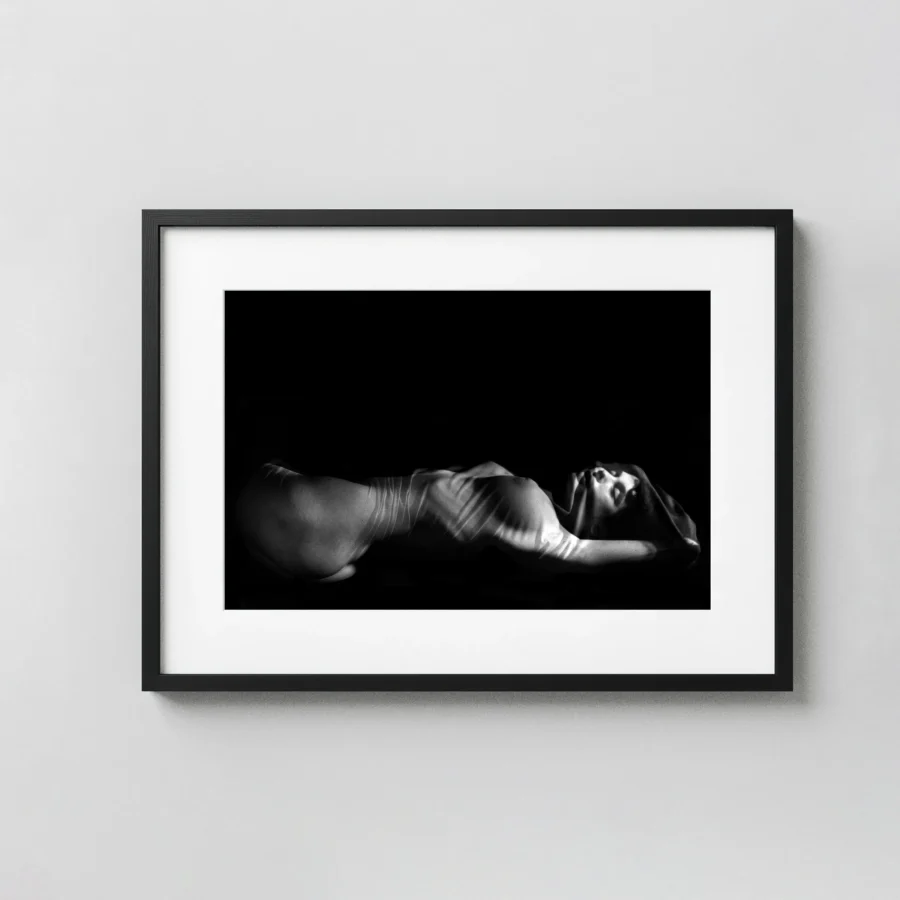 Silk 1968 Nude displayed as a framed wall mockup