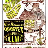 Sir Douglas Quintet 1966 "Keep California Green" Avalon Ballroom Concert Poster