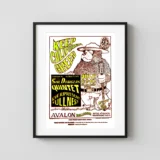 Sir Douglas Quintet 1966 "Keep California Green" Avalon Ballroom Concert Poster