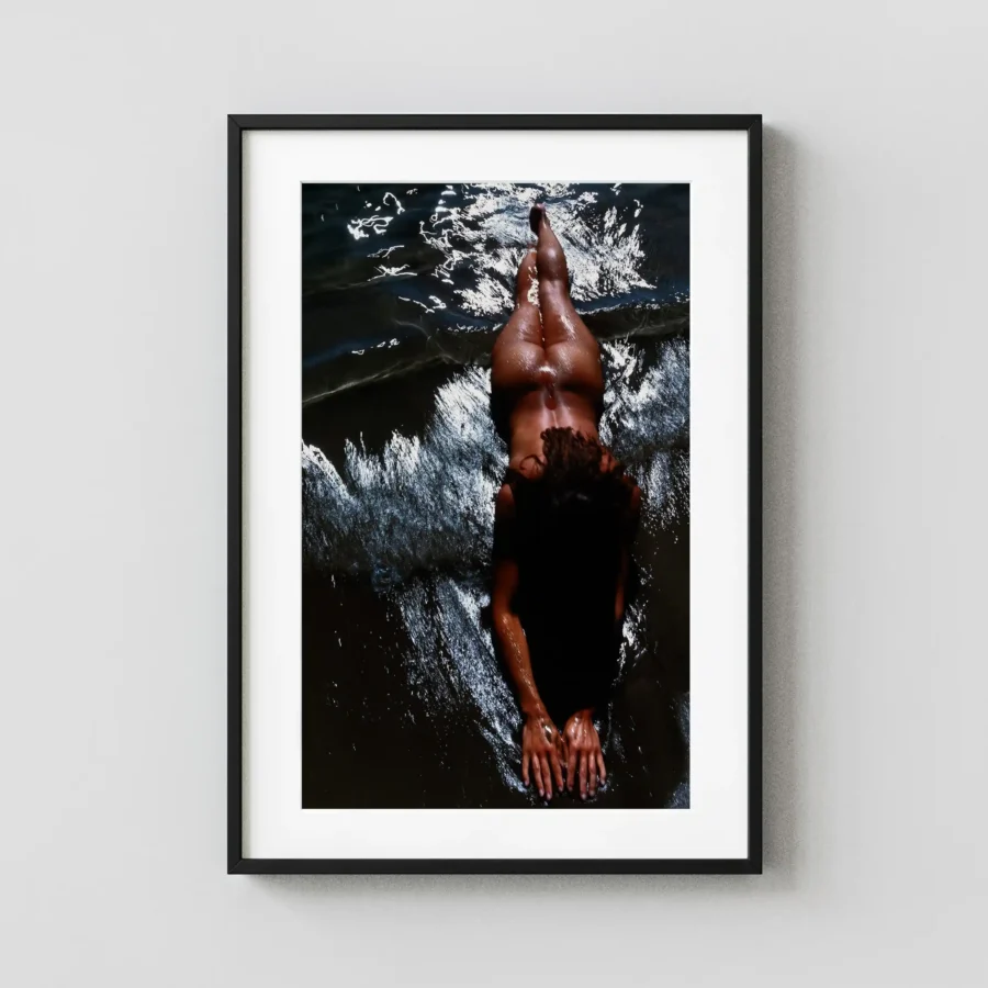 Solaire Faraman 1985 Nude displayed as a framed wall mockup