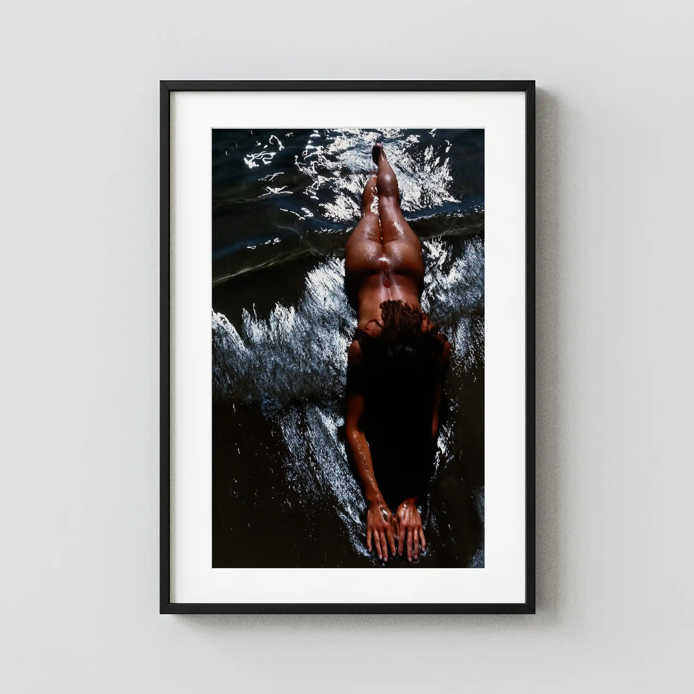 Solaire Faraman 1985 Nude displayed as a framed wall mockup
