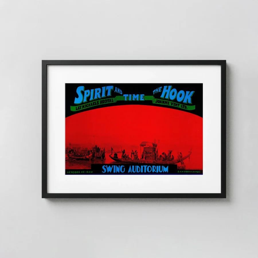 Spirit, Lee Michaels 1969 San Bernardino, CA Concert Poster