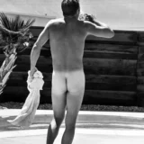 Steve McQueen Walking Naked In His Backyard 1963 Nude Photography Print