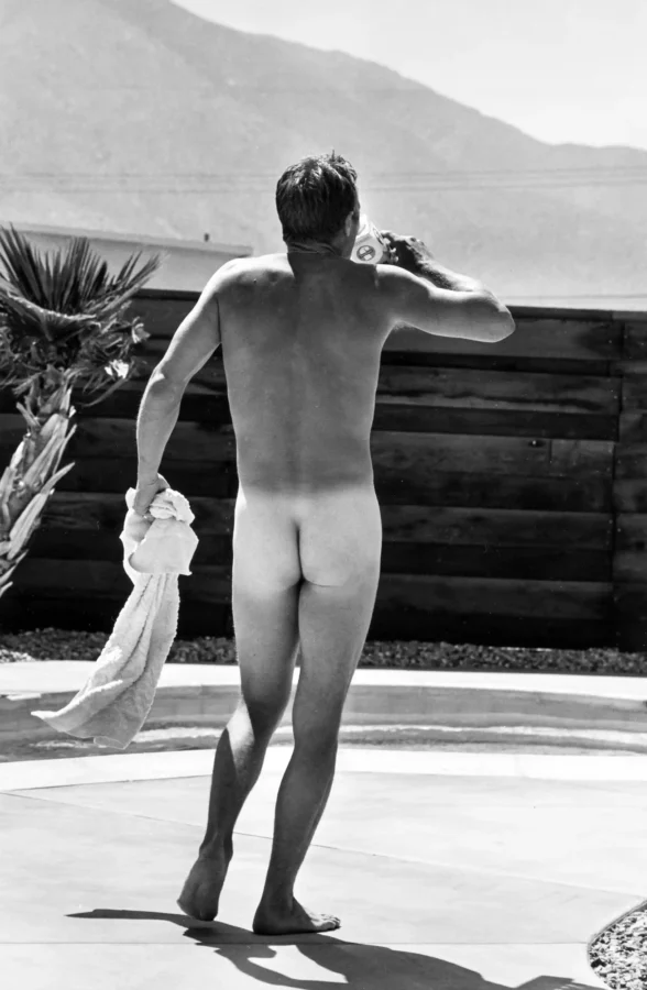 Steve McQueen Walking Naked In His Backyard 1963 Nude Photography Print