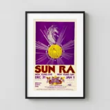 Sun Ra 1973, 74 Ann Arbor, MI Concert Poster