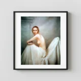 Suzanne And Chair Circa 1990 Nude Photography Print