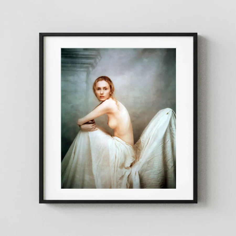 Suzanne And Chair Circa 1990 Nude displayed as a framed wall mockup