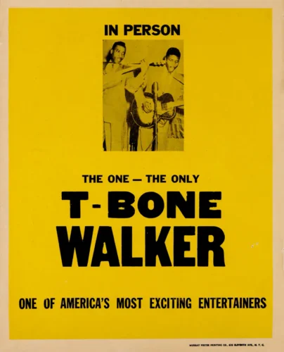 T-Bone Walker 1957 "the One - the Only" Tour-Blank Concert Poster