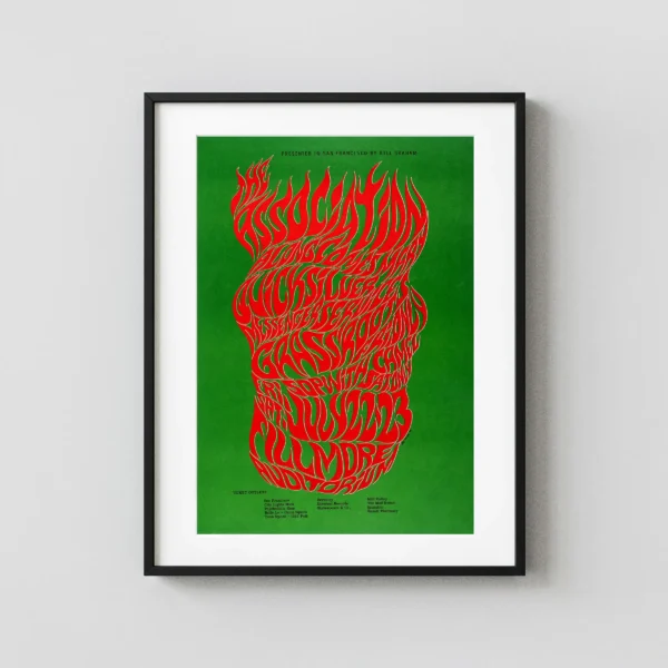 The Association 1966 Fillmore Auditorium Concert Poster