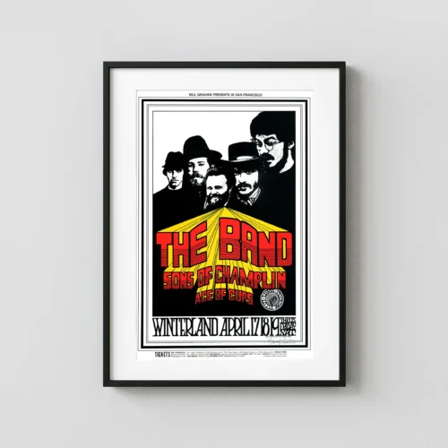 The Band 1969 Winterland Concert Poster