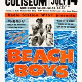 The Beach Boys 1965 Charlotte, NC Globe Concert Poster