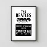 The Beatles 1964 Philadelphia, PA Concert Poster