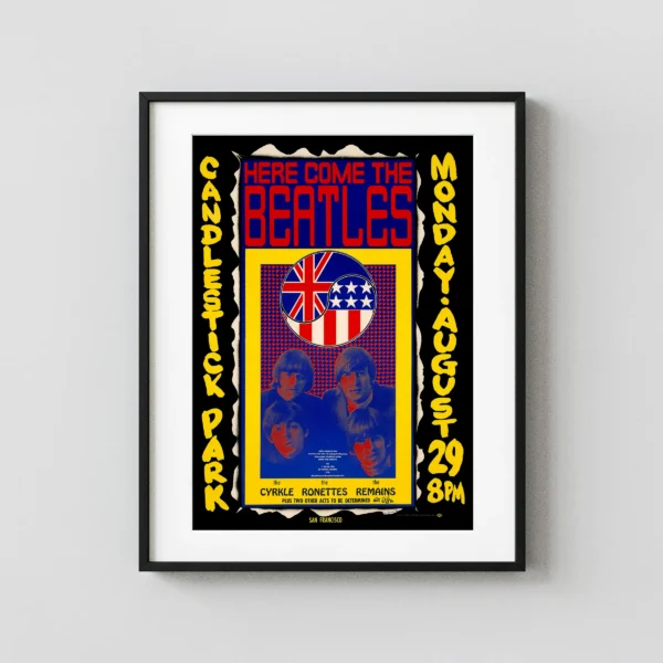 The Beatles 1966 Candlestick Park Final Show Poster