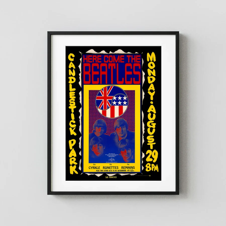 The Beatles 1966 Candlestick Park Final Show Poster