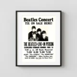 The Beatles 1966 Cleveland, Ohio Final-Tour Concert Poster