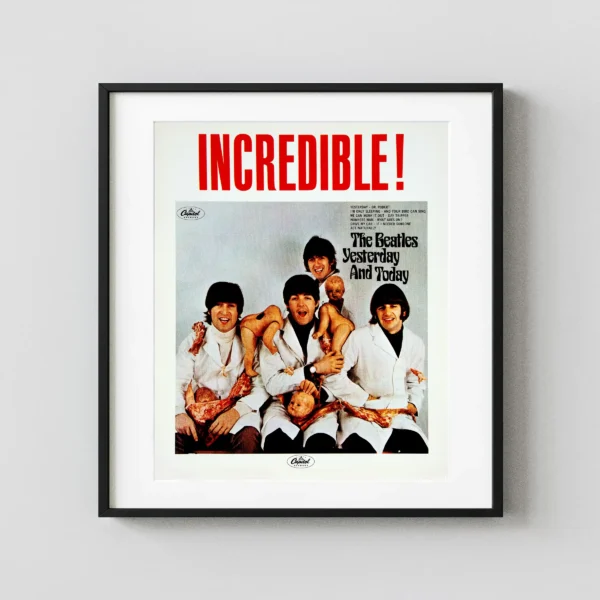 The Beatles 1966 Yesterday & Today Butcher Cover Promo Poster
