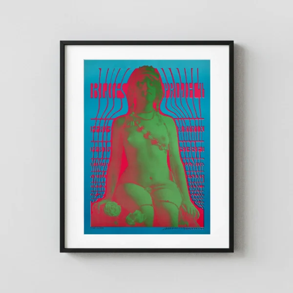 The Blues Project 1967 San Francisco Neon Rose Concert Poster