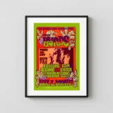 The Byrds 1967 Fillmore Auditorium Concert Poster