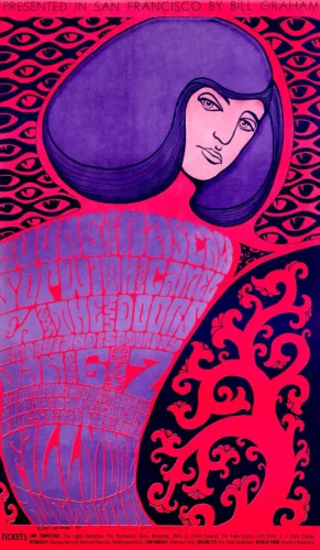 The Doors 1967 Fillmore Auditorium Debut Concert Poster