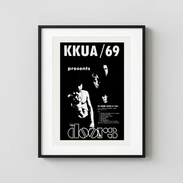 The Doors 1968 Honolulu, Hawaii Concert Poster
