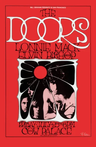 The Doors 1969 San Francisco Cow Palace Concert Poster