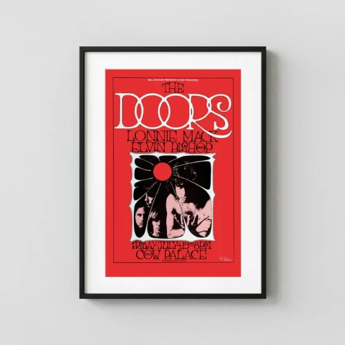 The Doors 1969 San Francisco Cow Palace Concert Poster