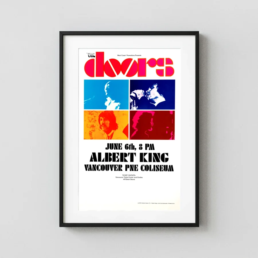 The Doors 1970 Vancouver, B.C. Concert Poster