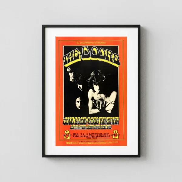 The Doors 1970 Winterland, San Francisco Concert Poster