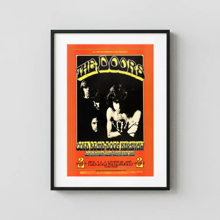 The Doors 1970 Winterland, San Francisco Concert Poster