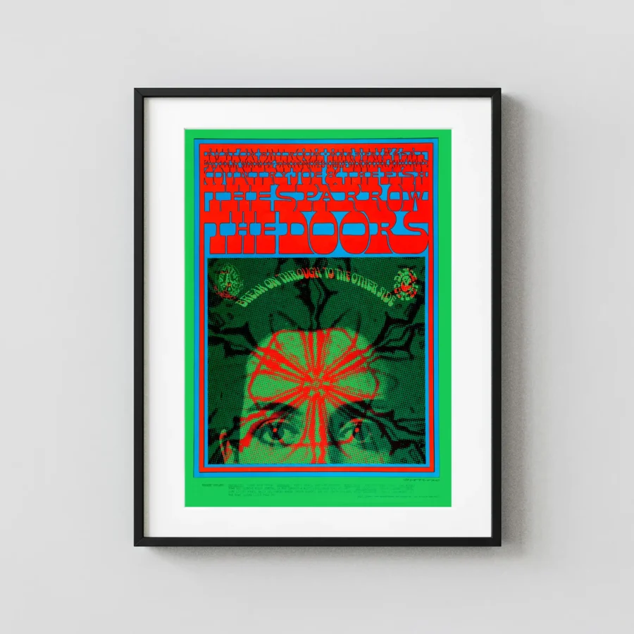 The Doors, Sparrow, Country Joe 1967 Avalon Poster - Alternate Design