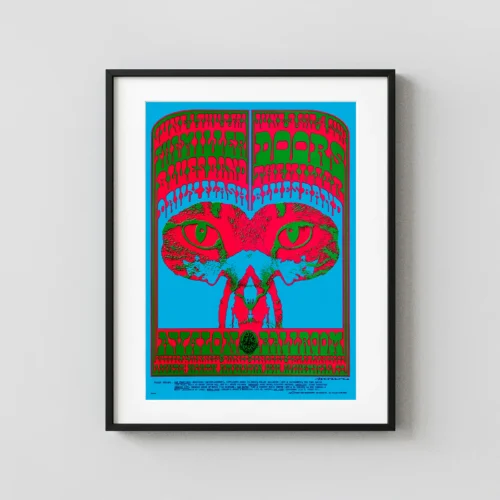 The Doors, Steve Miller 1967 Avalon Ballroom Concert Poster - Alternate Design