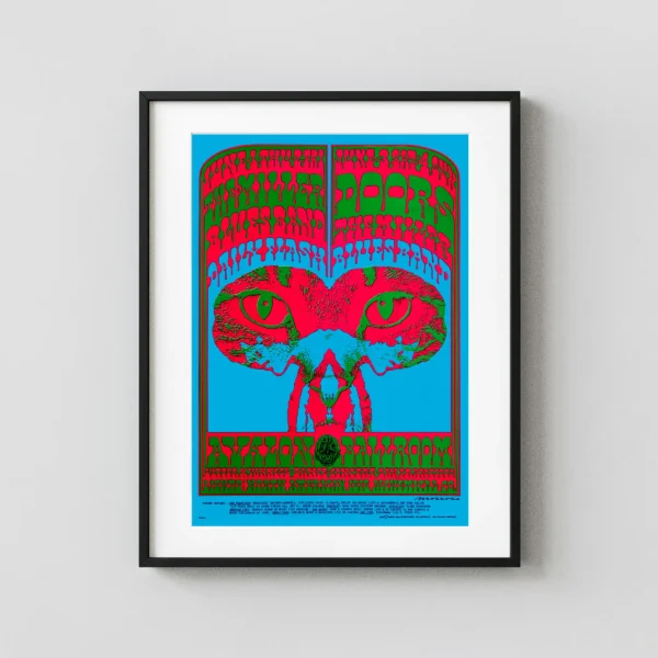 The Doors, Steve Miller 1967 Avalon Ballroom Concert Poster - Alternate Design