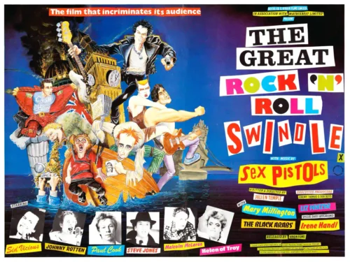 The Great Rock 'N' Roll Swindle (Virgin Films, 1980) Music Poster