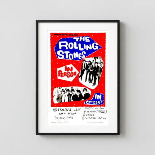 The Rolling Stones 1964 Second-Tour U.S. Concert Poster, Dayton, OH