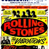 The Rolling Stones 1965 Charlotte, NC Globe Day-Glo Concert Poster