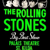 The Rolling Stones 1965 Melbourne, Australia Day-Glo Concert Poster