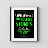 The Rolling Stones 1965 Melbourne, Australia Day-Glo Concert Poster