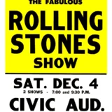 The Rolling Stones 1965 San Jose Music Poster