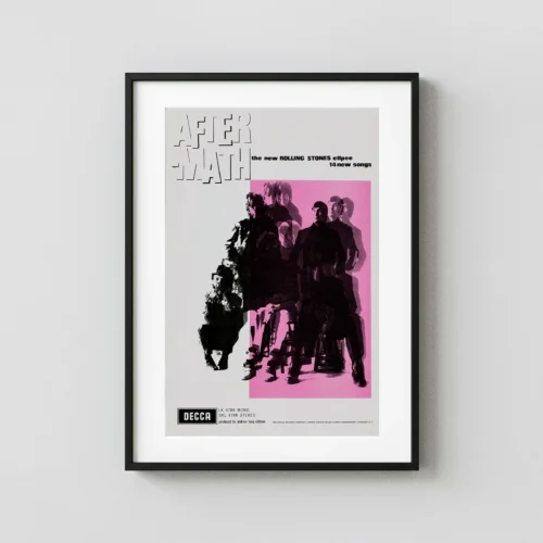 The Rolling Stones 1966 Aftermath UK Promo Poster