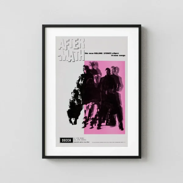 The Rolling Stones 1966 Aftermath UK Promo Poster