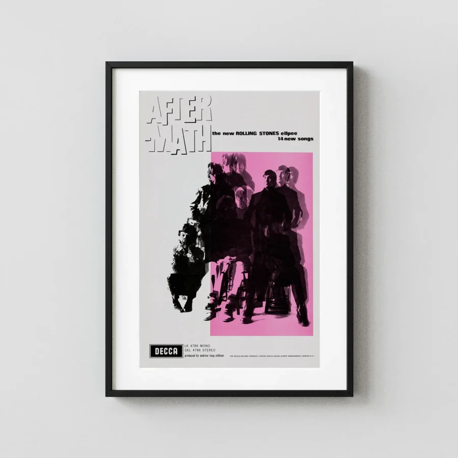 The Rolling Stones 1966 Aftermath UK Promo Poster