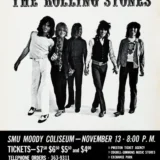 The Rolling Stones 1969 Dallas, TX Concert Poster