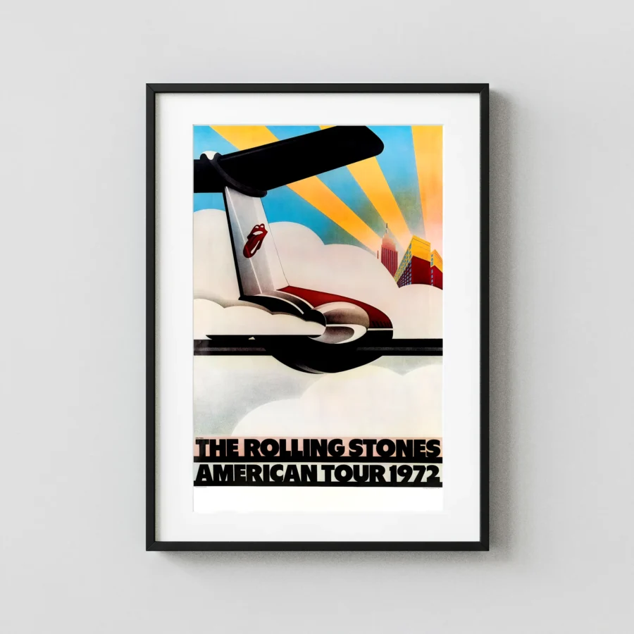 The Rolling Stones 1972 American Tour Poster - Alternate Design