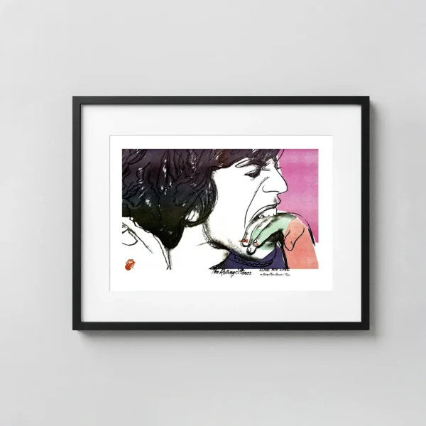 The Rolling Stones 1977 Love You Live Andy Warhol-Art Promo Poster